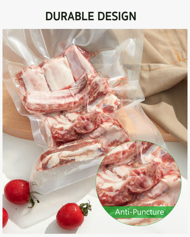 Syntus microwave-safe vacuum bags for reheating without transferring flavors.