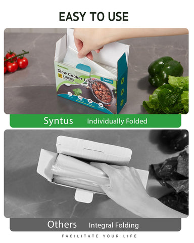 After cooking, Syntus liner simplifies cleanup and pot preservation.