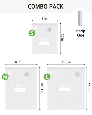 Syntus vacuum bags 10x13.8 provide strong moisture barrier for bulk ingredients