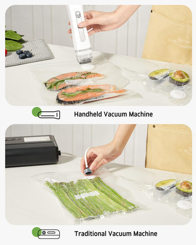 Syntus freezer-safe bags protecting vegetables from freezer burn.