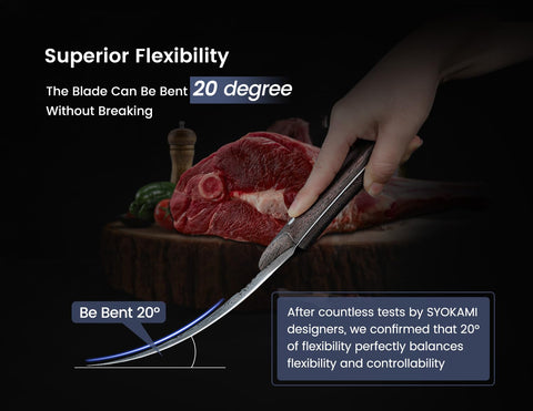 SYOKAMI 20-degree flexible blade delivers balanced control
