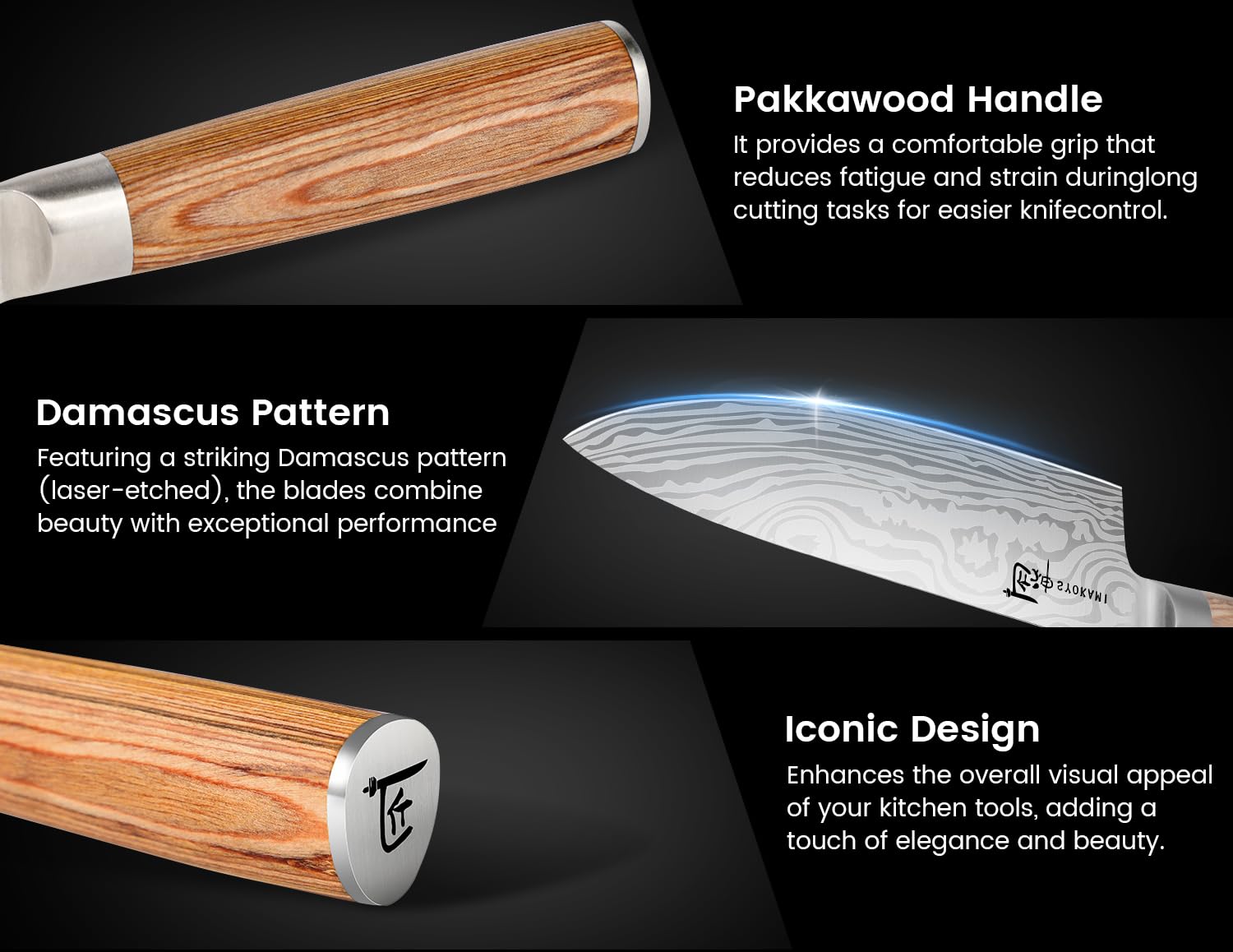 SYOKAMI FSC-certified wood handles add eco-friendly quality.