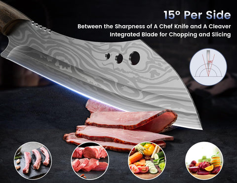 SYOKAMI edge at 15 degrees supports razor-like slicing and even cuts