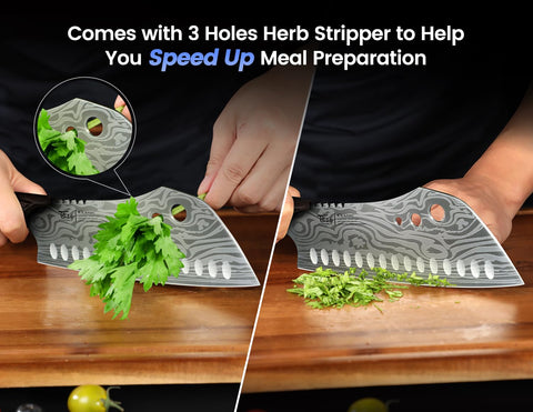 SYOKAMI knife with gear teeth grip on wet hands for secure control