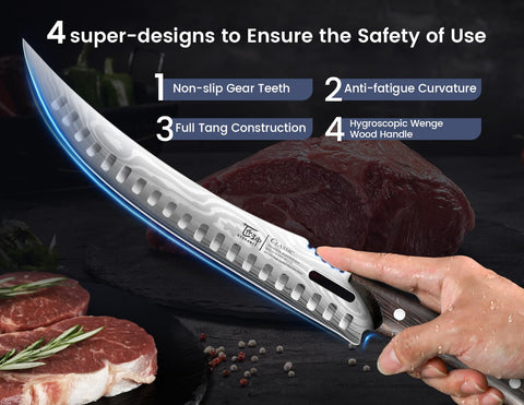 SYOKAMI precision thickness hole helps portion steaks evenly.