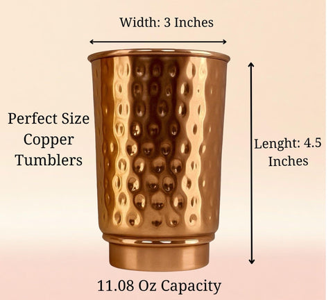 SYTH 350ml copper tumbler ready for daily water ritual