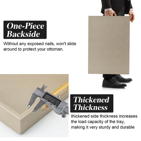 SYYSY 12mm MDF core ensures sturdy yet lightweight tray.