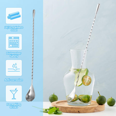 SZLFSX bar spoon dishwasher-safe design simplifies cleanup after busy shifts