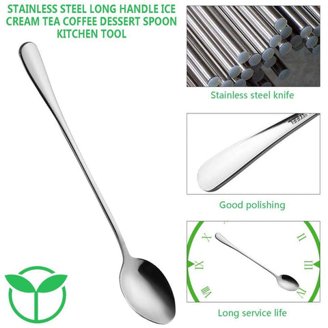 SZLFSX stainless steel coffee mixing spoon with modern polished finish