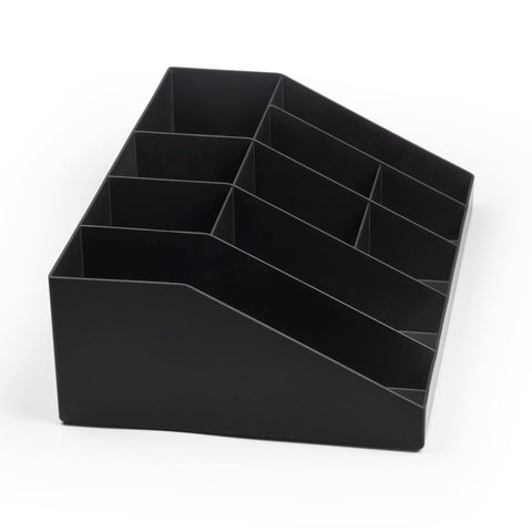 SZQINJI large capacity holds cups, sugar packets, spoons and more.