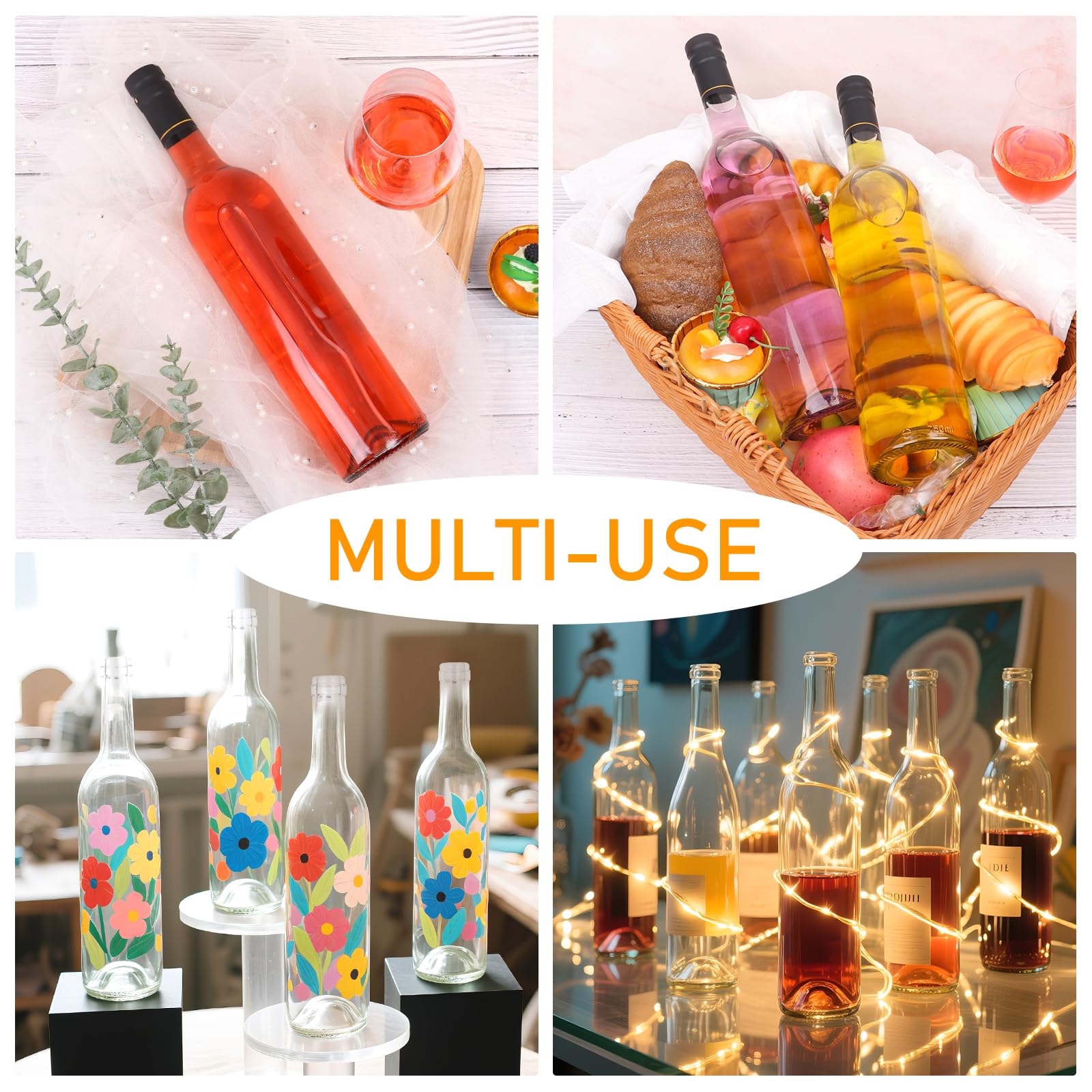 SZUAH bottles on countertop create a stylish home-brew display.