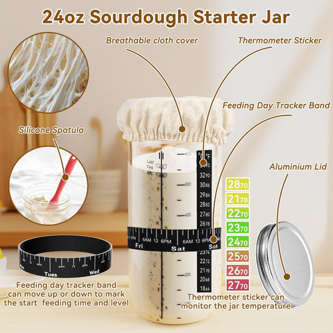 SZZJKJ bread bags from the kit keep dough fresh during proofing