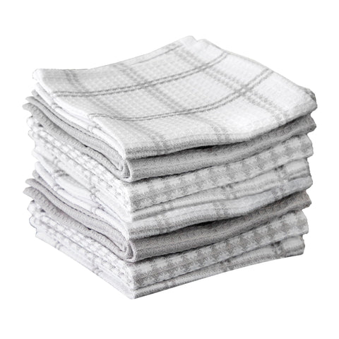 T-Fal premium waffle dish cloths showing high absorbency for quick spill cleanup.