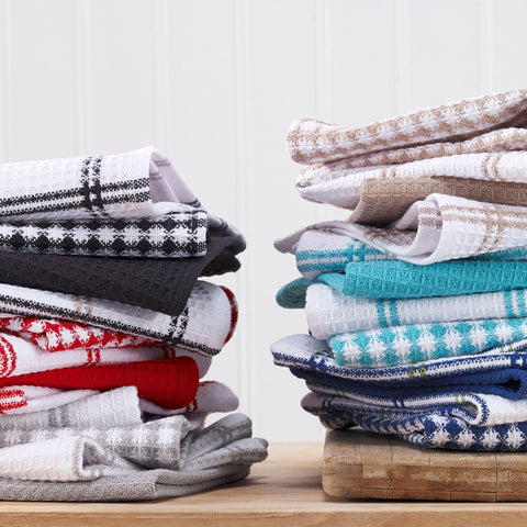 Easy-care fabric, machine washable for everyday kitchen tasks.
