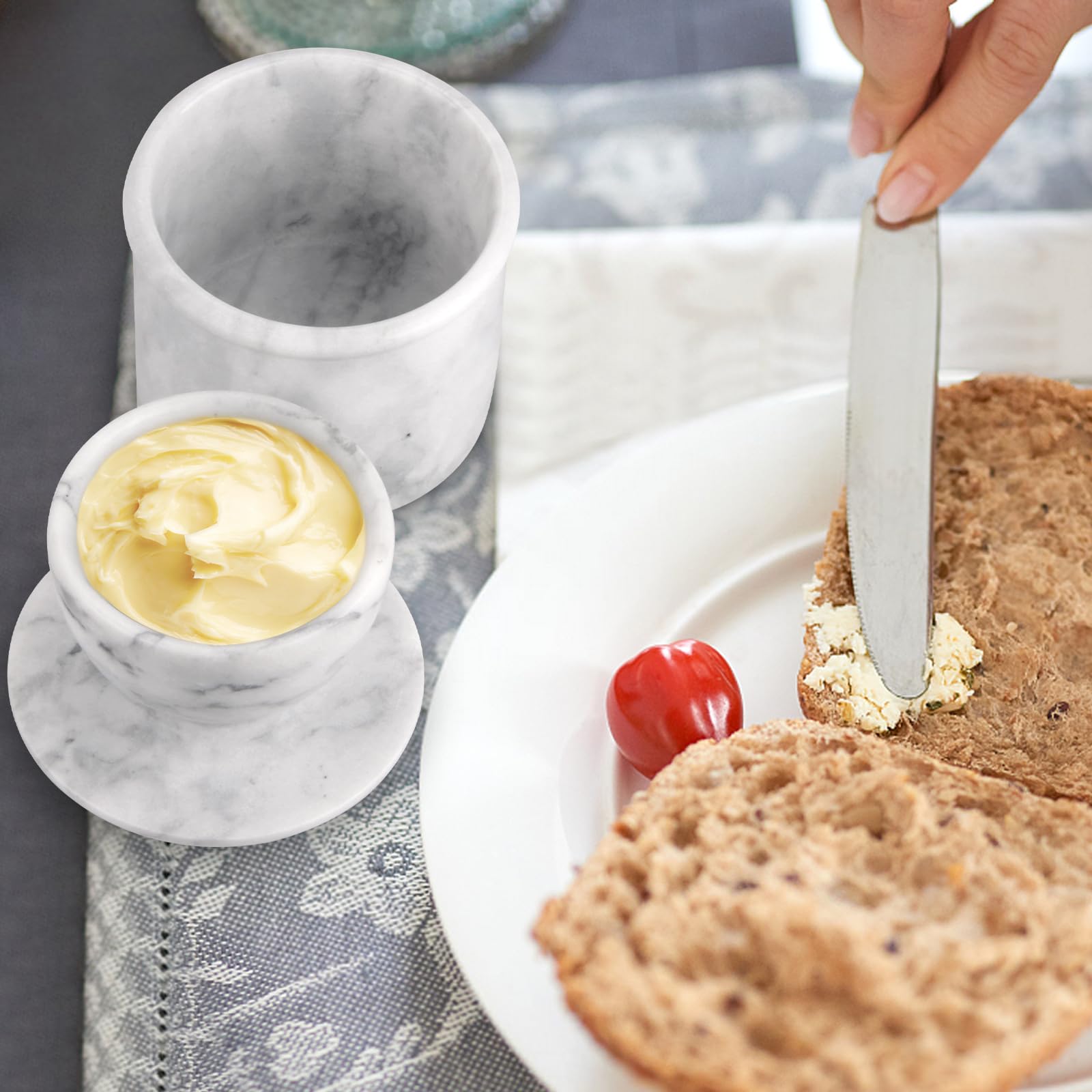 TABHOUKIT butter-crock-dimensions-3-5-inches compact and easy to store
