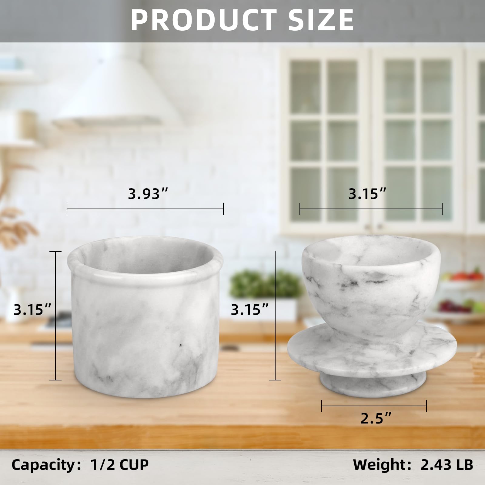 TABHOUKIT marble butter keeper-side view highlights smooth marbling and easy handling