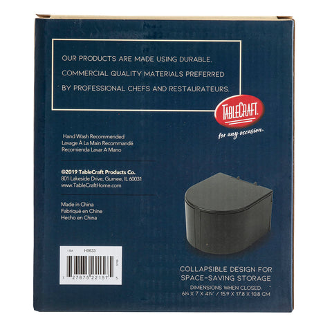 Tablecraft glass rimming station compact design fits on kitchen counter for home bars