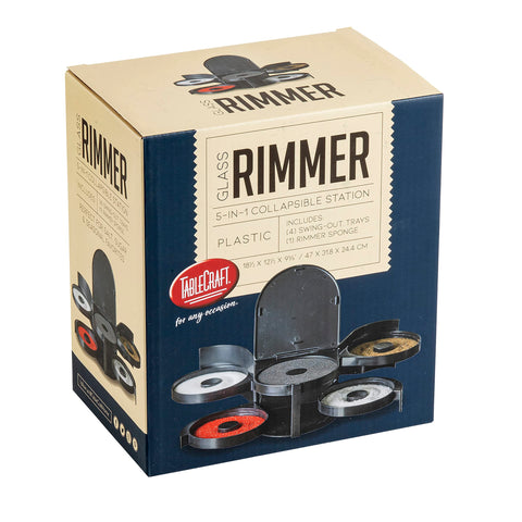 Tablecraft rimming station easy to clean and dishwasher safe for home bar use