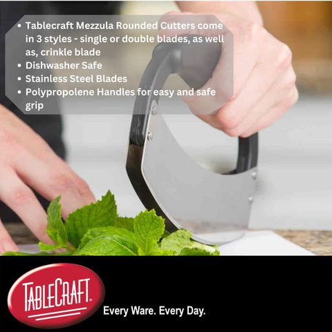 TableCraft H6610 dishwasher-safe cutter simplifies cleanup after cooking.