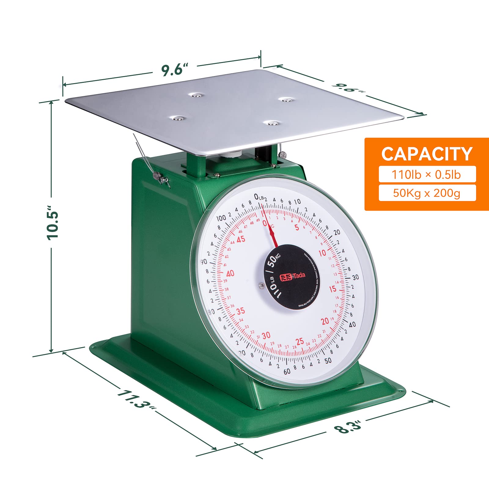 TADA scale suitable for indoor and outdoor use in market or kitchen.