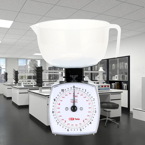 TADA easy-to-read mechanical dial delivers weight at a glance.