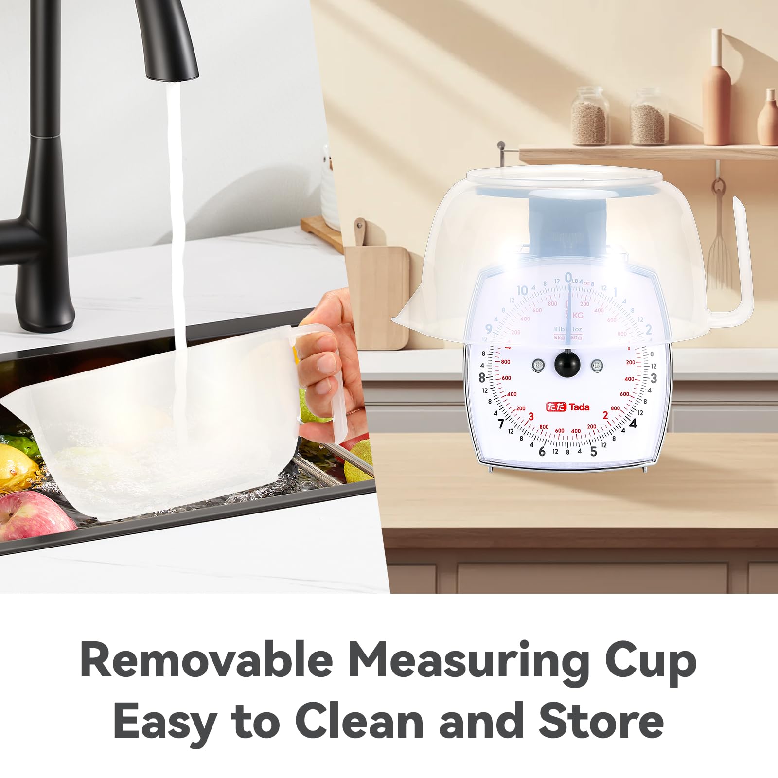 TADA compact kitchen design fits neatly on a counter.