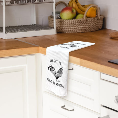 TAEDIN 16x24 inch towel pattern absorbs spills quickly in busy kitchens