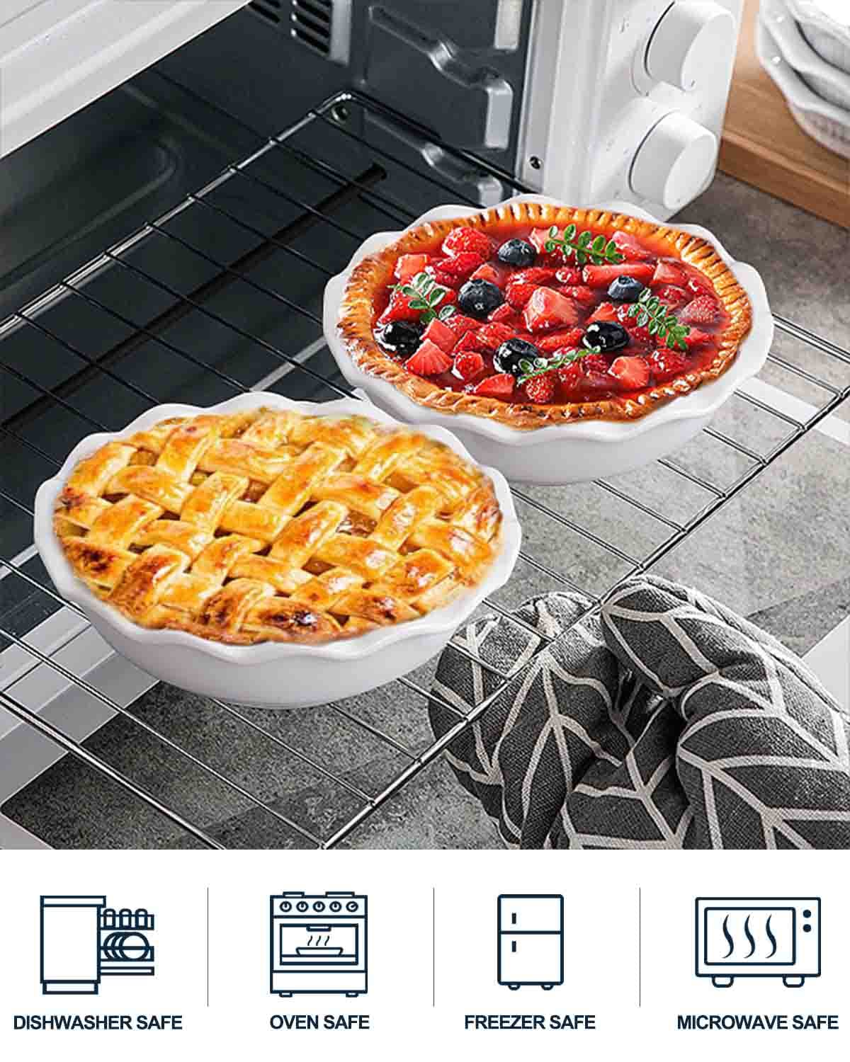 Taeochiy 12 oz capacity ideal for single pies and tarts.