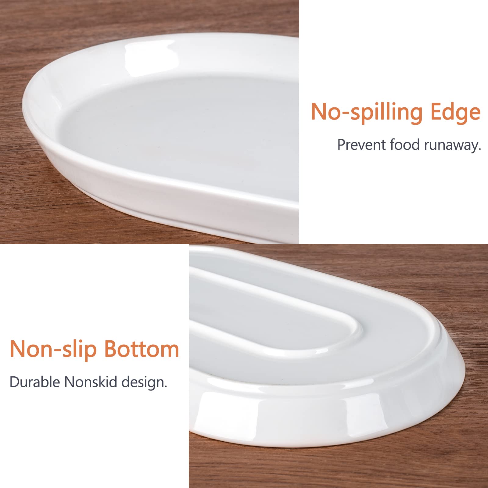 Taeochiy dishwasher safe porcelain platter, easy cleanup after gatherings.