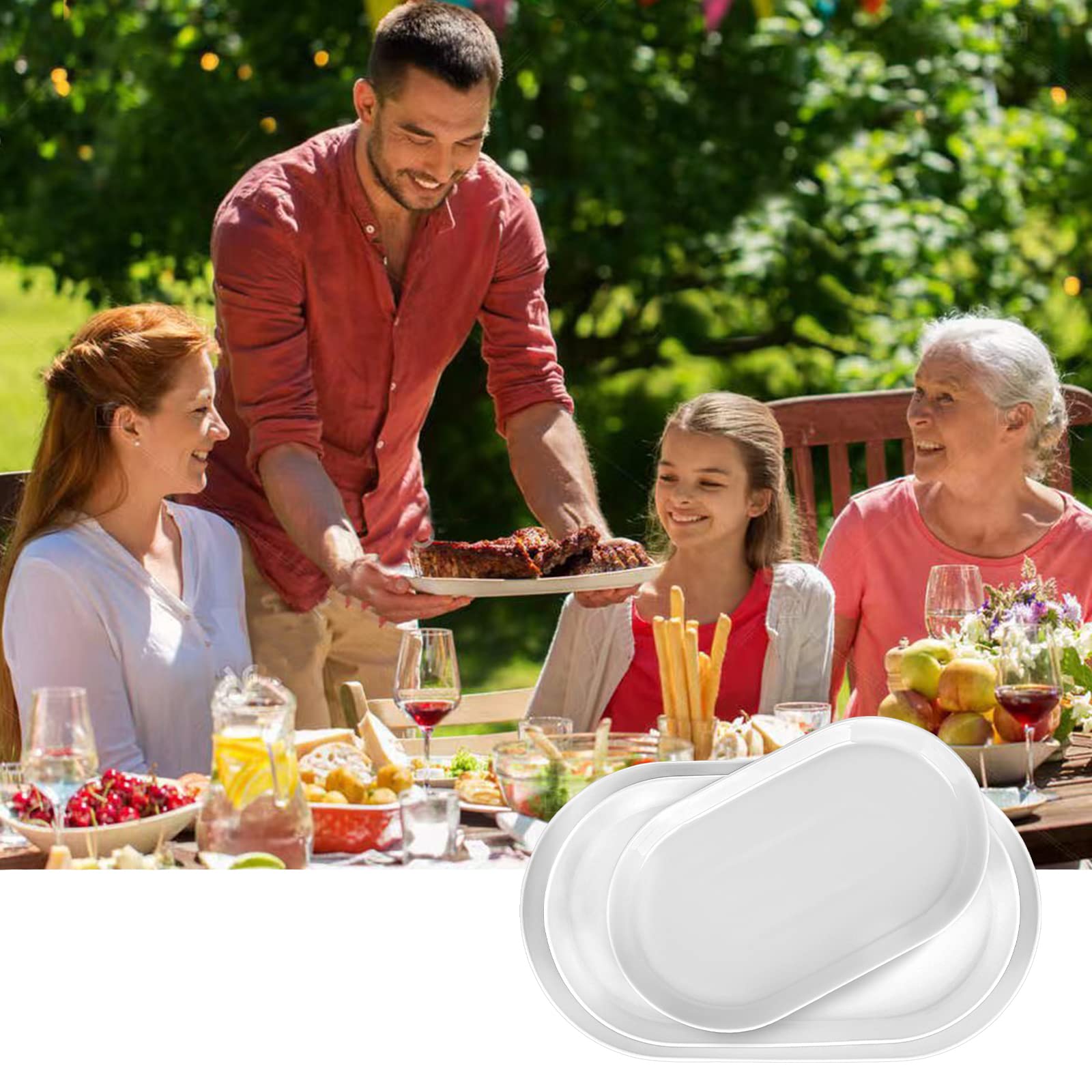 Taeochiy microwave friendly platter helps keep meals warm.