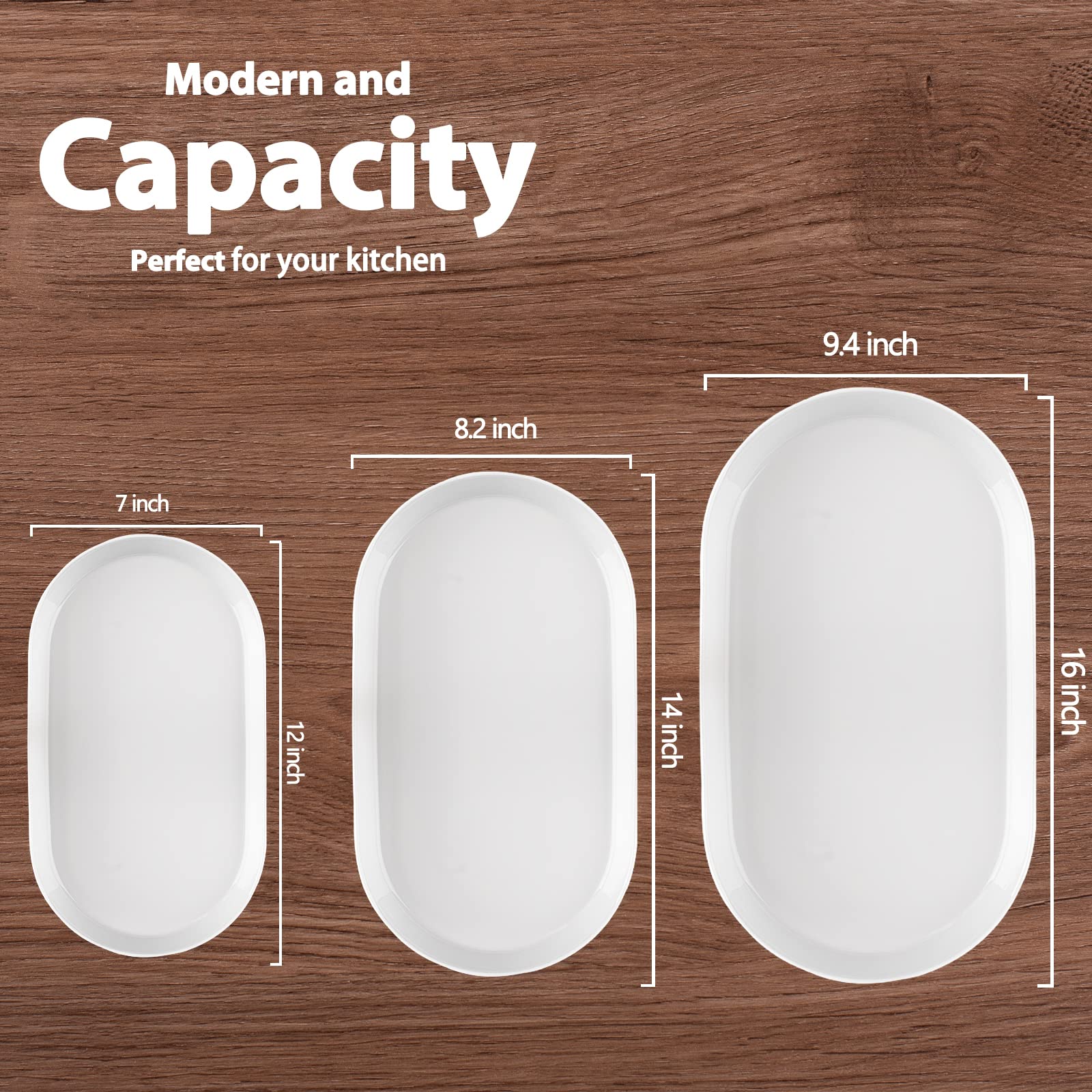 Taeochiy oval platter 14 inch for salads and appetizers, adds elegance.