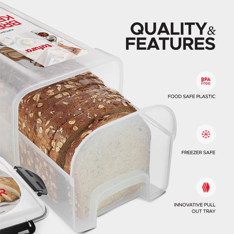 Tafura BPA-free bread bin for safe, fresh storage.