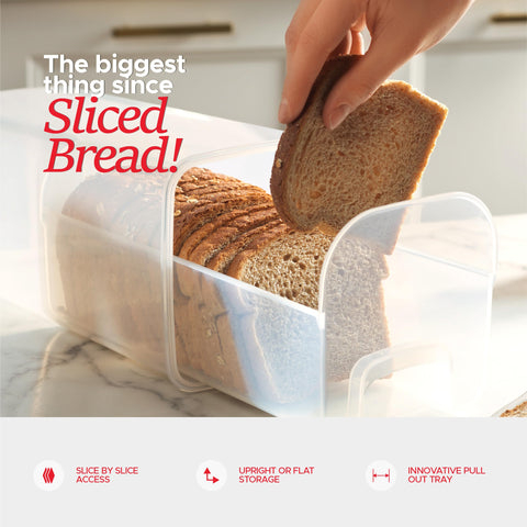 Tafura sleek bread box complements a modern kitchen.