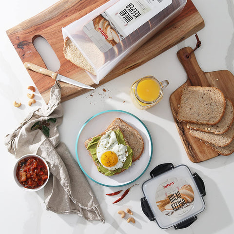 Tafura dishwasher-safe bread box for easy cleaning after baking