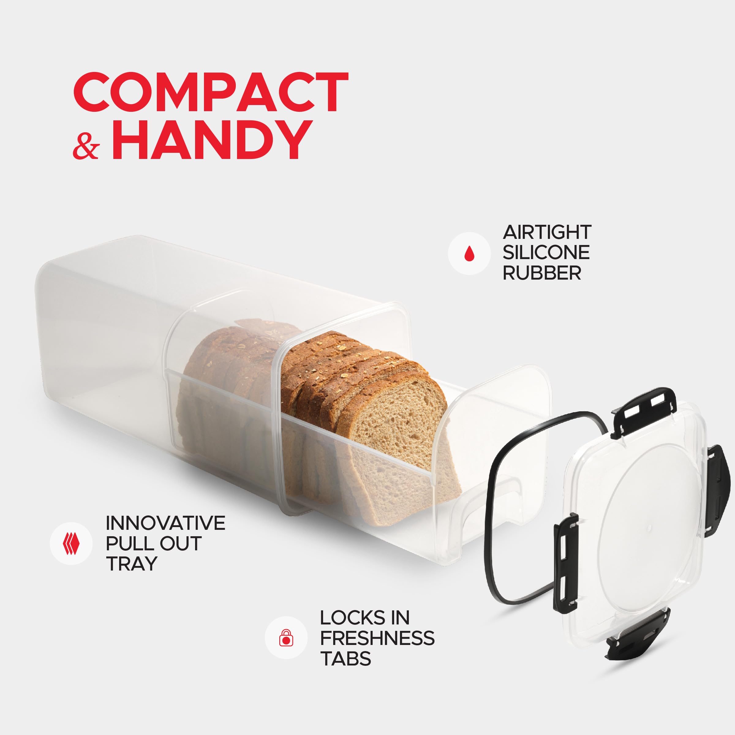 Tafura bread container freezer-friendly for long-lasting bread.