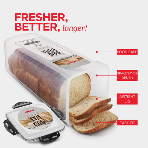 Tafura bread container stored in the freezer for long-term freshness