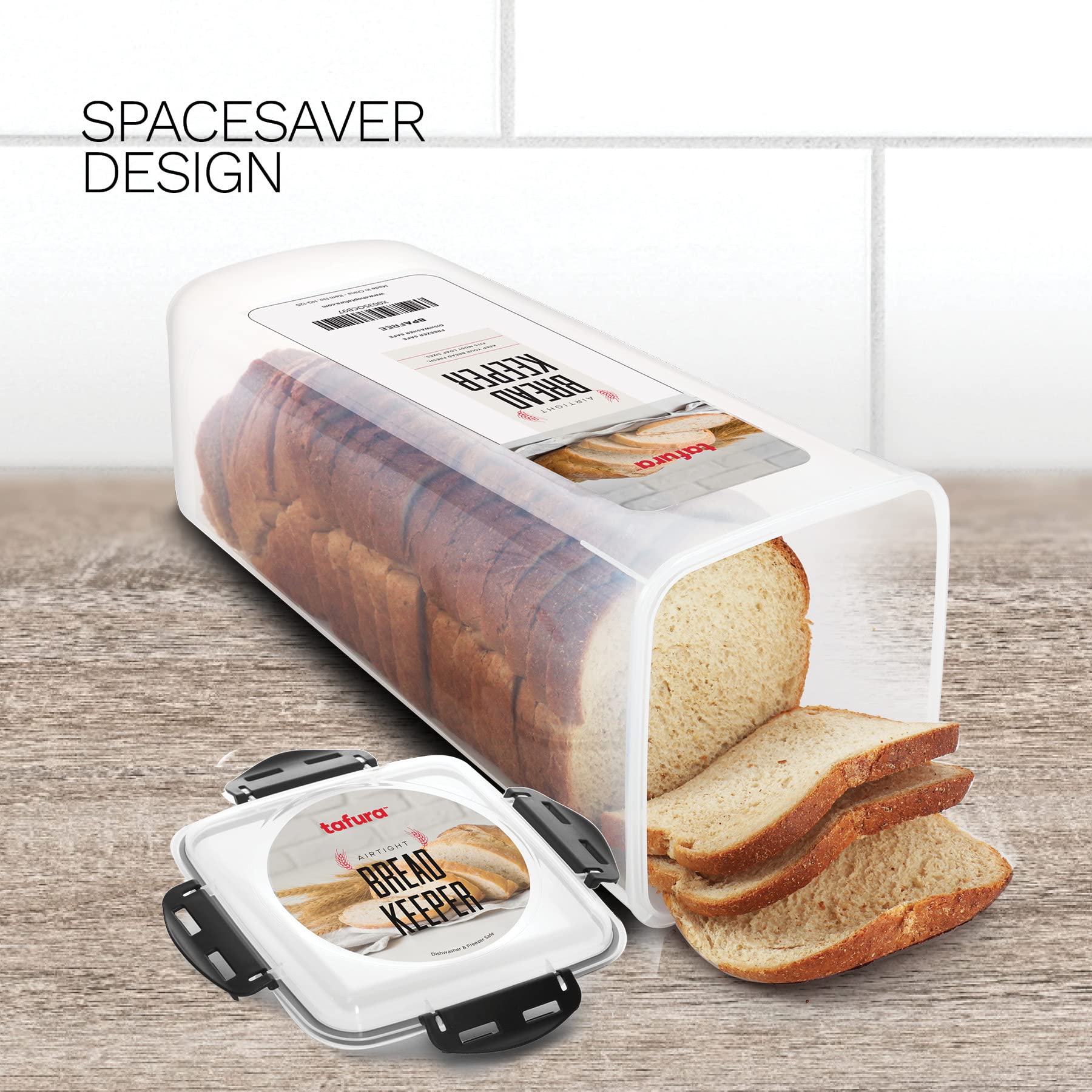 Tafura bread keeper fits loaves bagels baguettes with 5-liter capacity