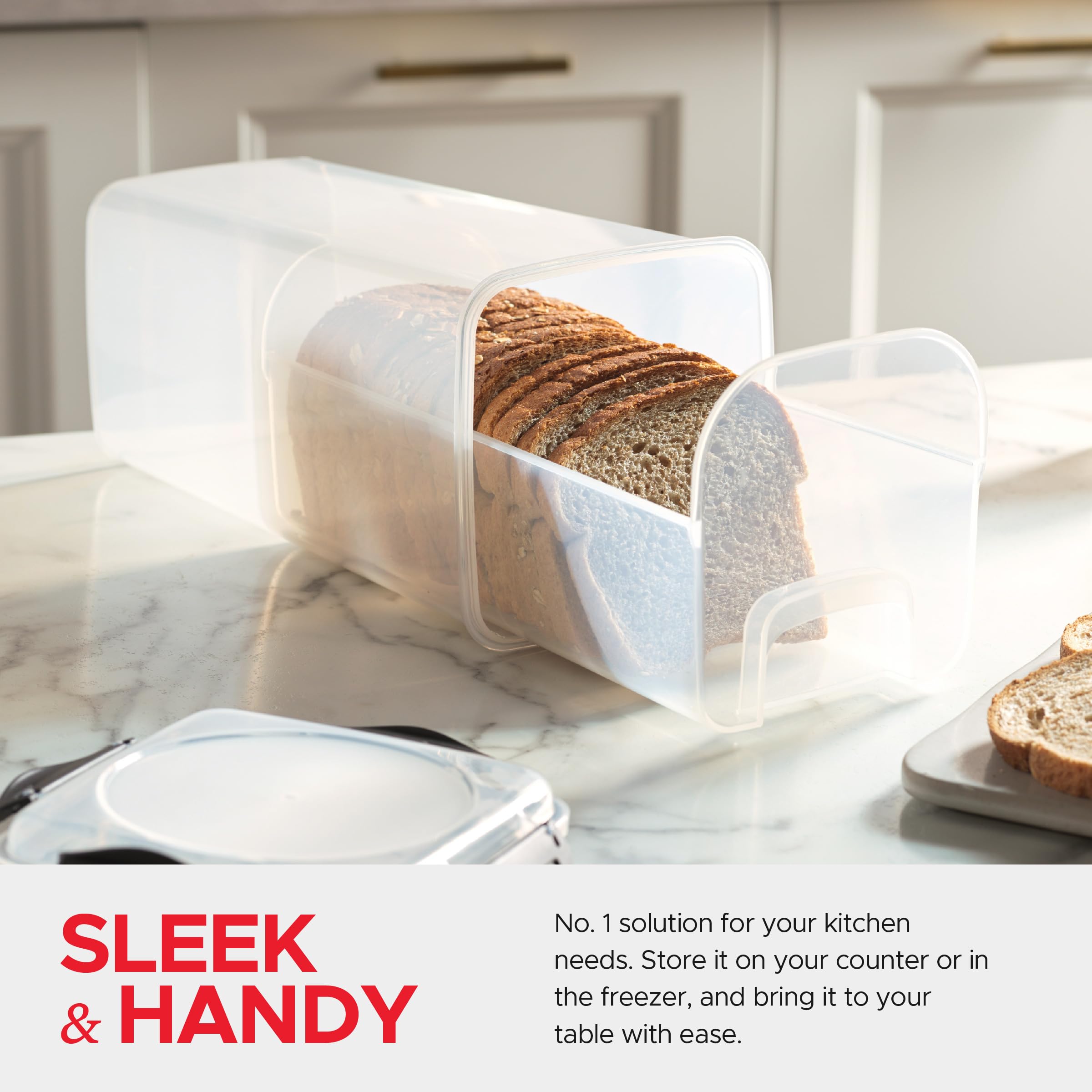 Tafura bread storage container drawer tray for easy access.
