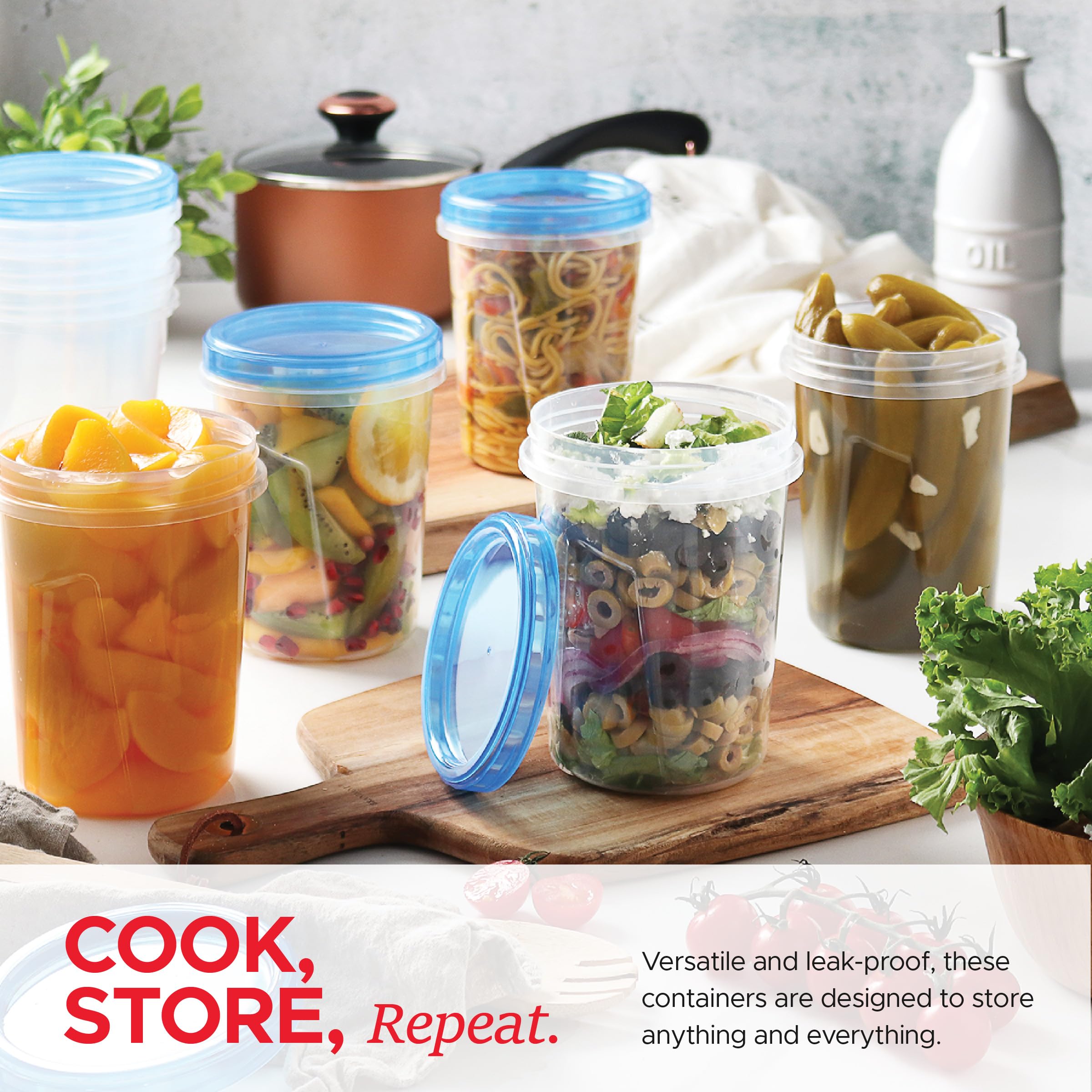 Tafura leakproof container with twist-on lid ensuring secure freezer seal for meals
