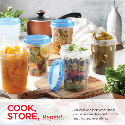 Tafura leakproof container with twist-on lid ensuring secure freezer seal for meals