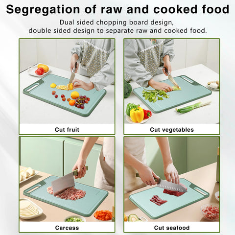 Tagliere non-slip feet secure board during chopping
