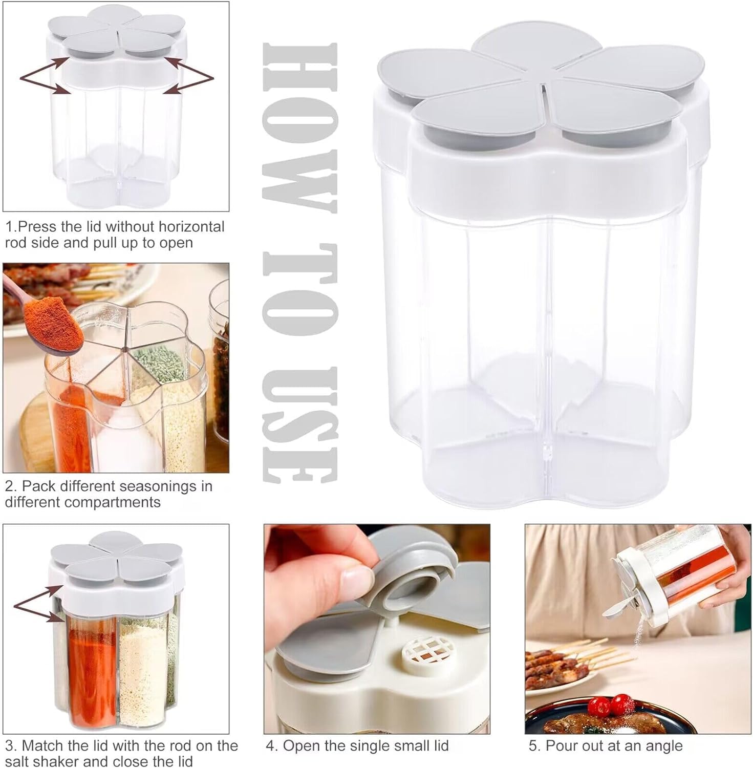 Tahonuss camping spice pots set shown for outdoor cooking
