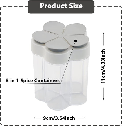 Tahonuss transparent spice jars with labels for quick identification