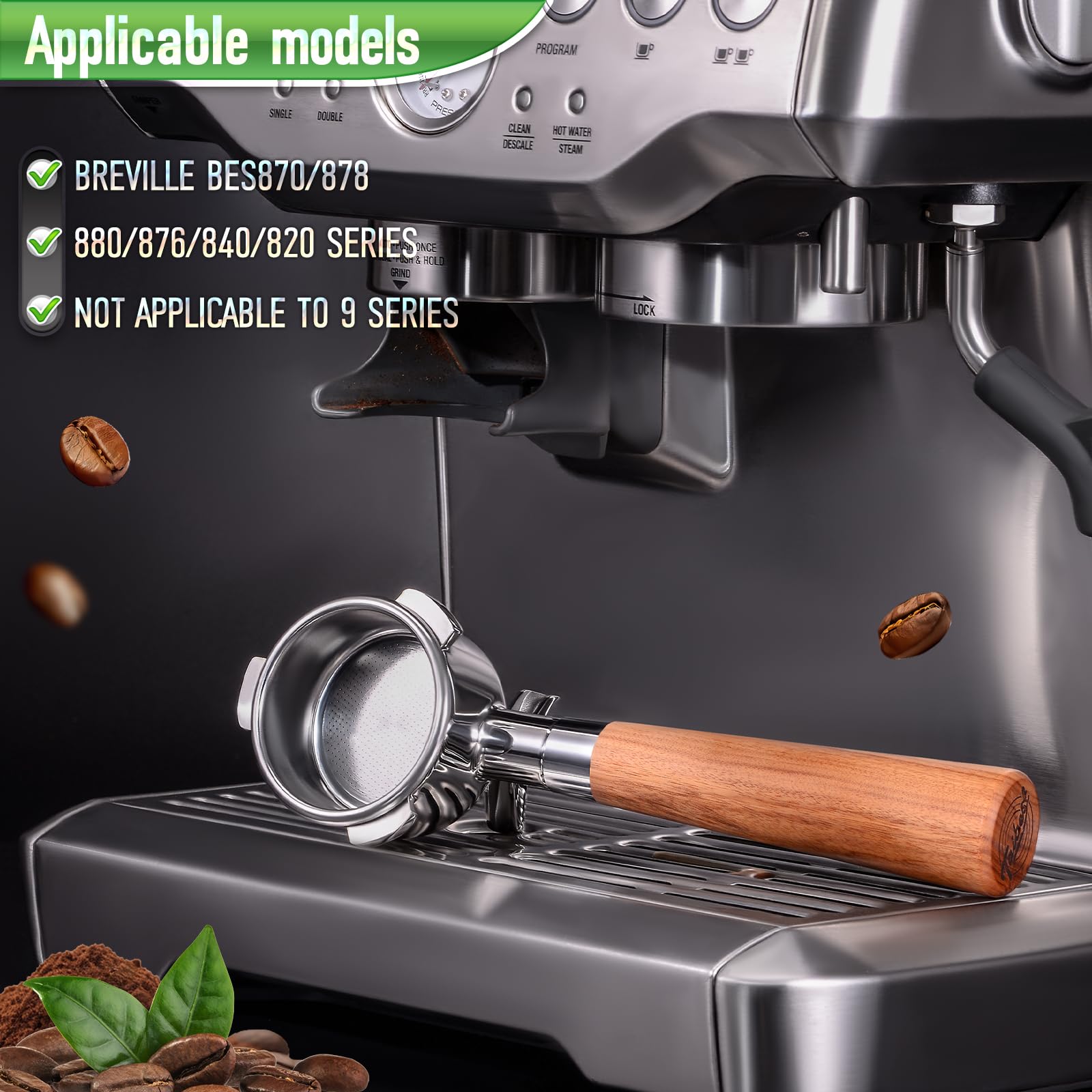 TaiBest compatibility with Breville BES870/878/880 ensures a precise fit.