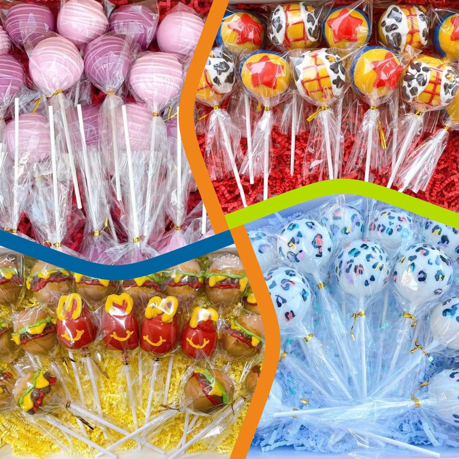 TAIHUIMY 4 mm diameter paper sticks provide secure hold for treats.