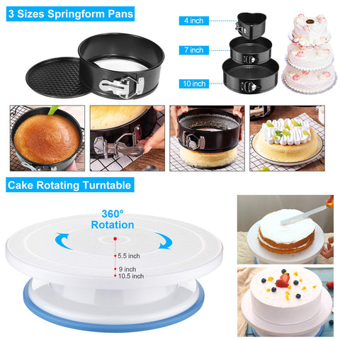 Taiker cake turntable for smooth, precise decorating from all angles