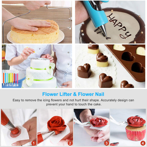 Taiker seven Russian nozzles for textured cake designs