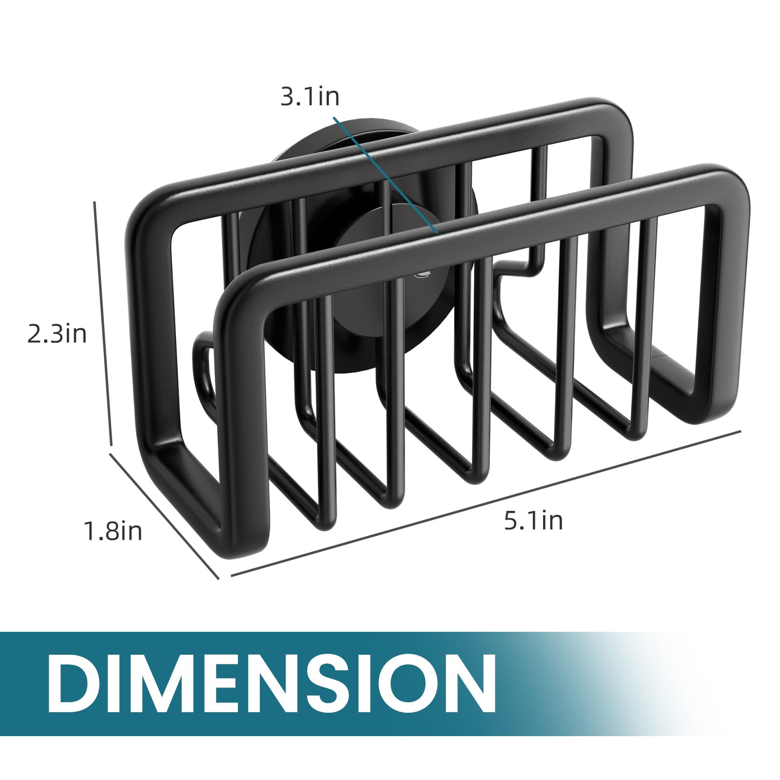 Removable sponge holder design allows easy repositioning without tools
