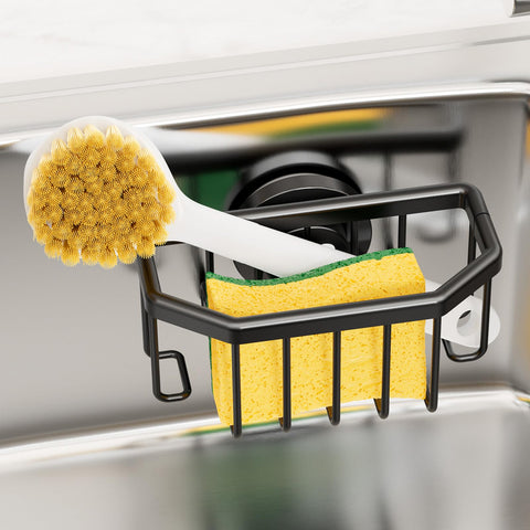 TAILI sponge holder with strong suction cup keeps sponges organized and dry