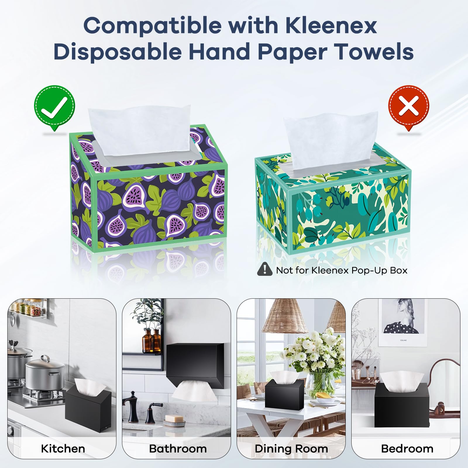 TAINESS bottom magnetic design eases towel changes on wall or handle.